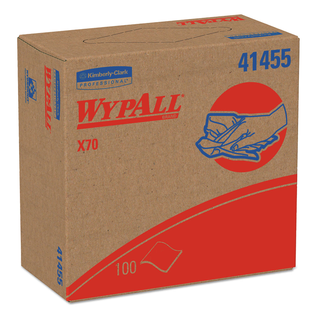 General Purpose Industrial - X70 Cloths, Pop-Up Box, 9.1 X 16.8, White, 100/box, 10 Boxes/carton - 41455KC