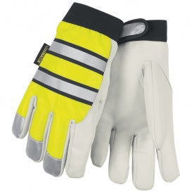 MCR Safety® Luminator™ Thermosock® Lined Goatskin Leather Multi-Task Gloves - Pair - 968