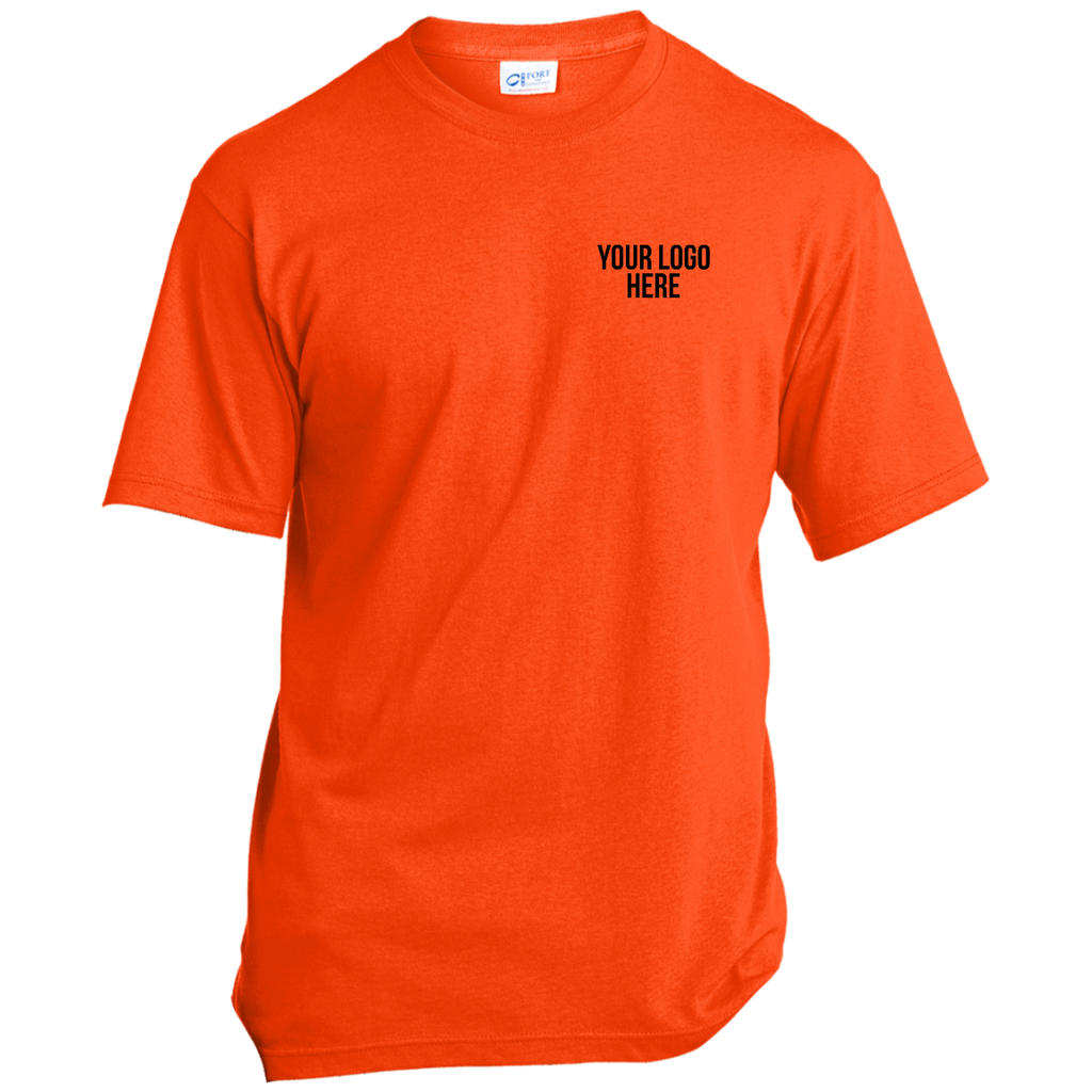 Safety Orange SS - 50/50 Cotton/Poly with Logo