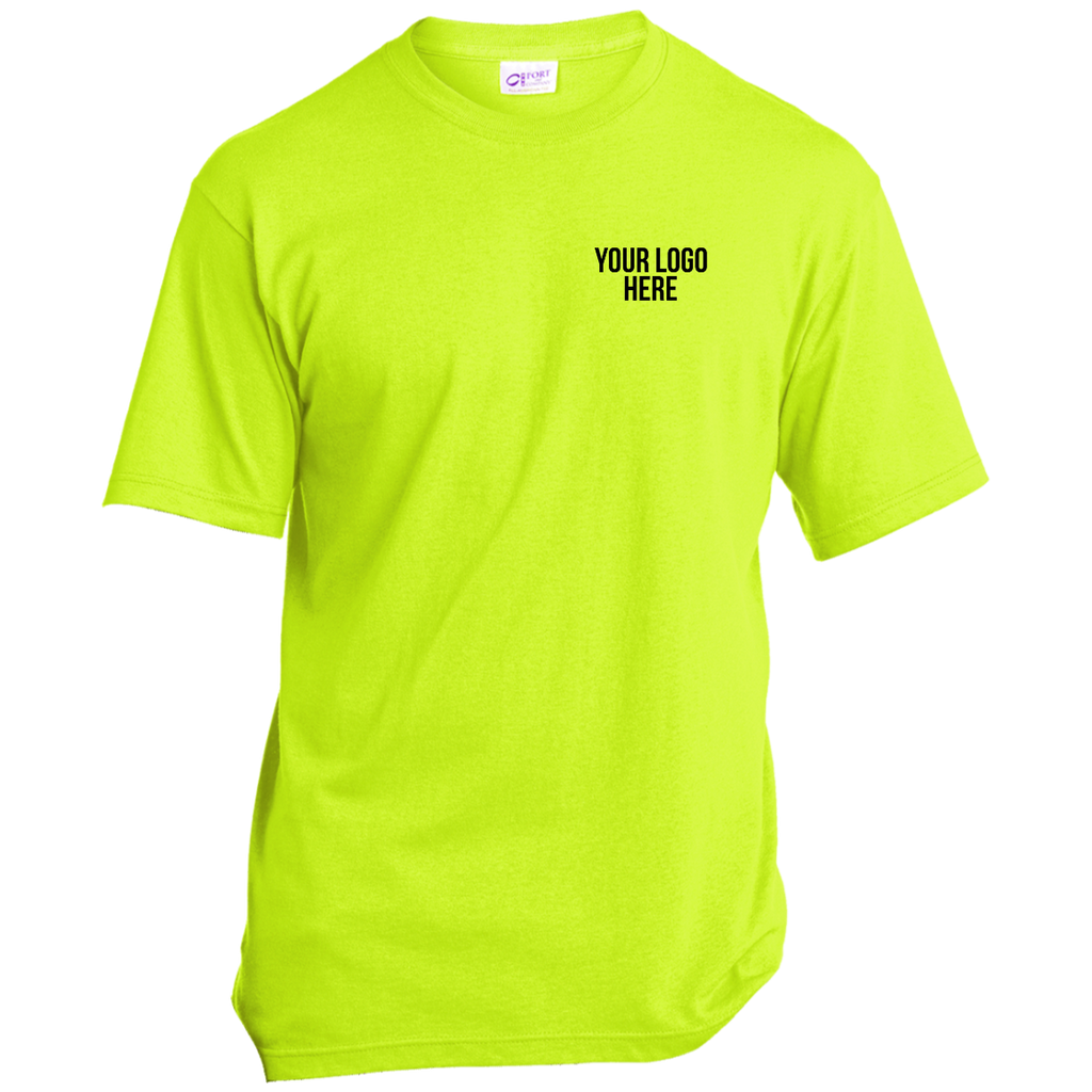 Safety Green SS - 50/50 Cotton/Poly with Logo