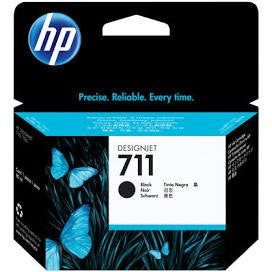 HP 711 Black Ink Cartridge (CZ133A), 80ml, High Yield