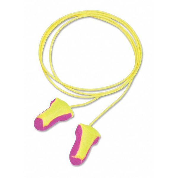 Honeywell Howard Leight Laser Lite® Single-Use Earplugs, Corded, Neon Yellow/Pink, 100/Box - LL30