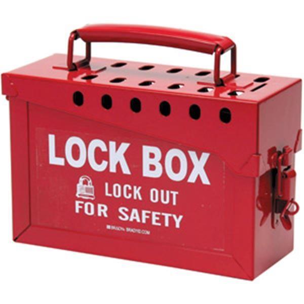 Brady Red Lock Box - 65699