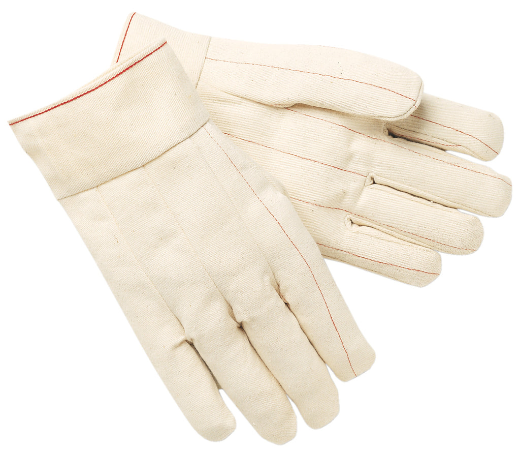 MCR Safety® Double Palm Glove, Nap-Out, 2.5" Plasticized Band Top, Large - Dozen - 9118B