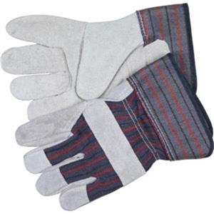 MCR Safety® Industry Standard Leather Palm Gloves, Economy Grade - Dozen - 12010