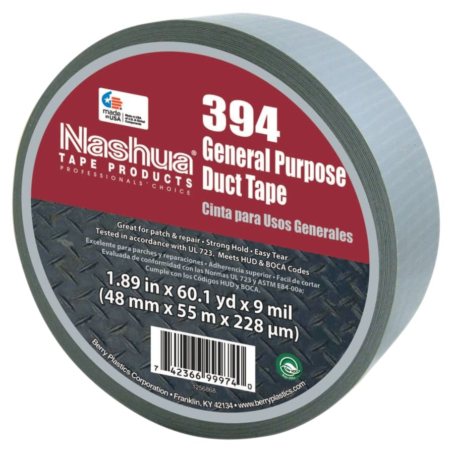 Nashua Multi-Purpose Duct Tapes, Silver, 2 in x 60 yd x 8.5 mil - 1 Roll