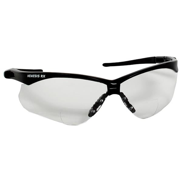 Jackson* V60 Nemesis* RX Eyewear, Black Frame, Clear Lens, +2.0 Diopter, 1/Each - 28624