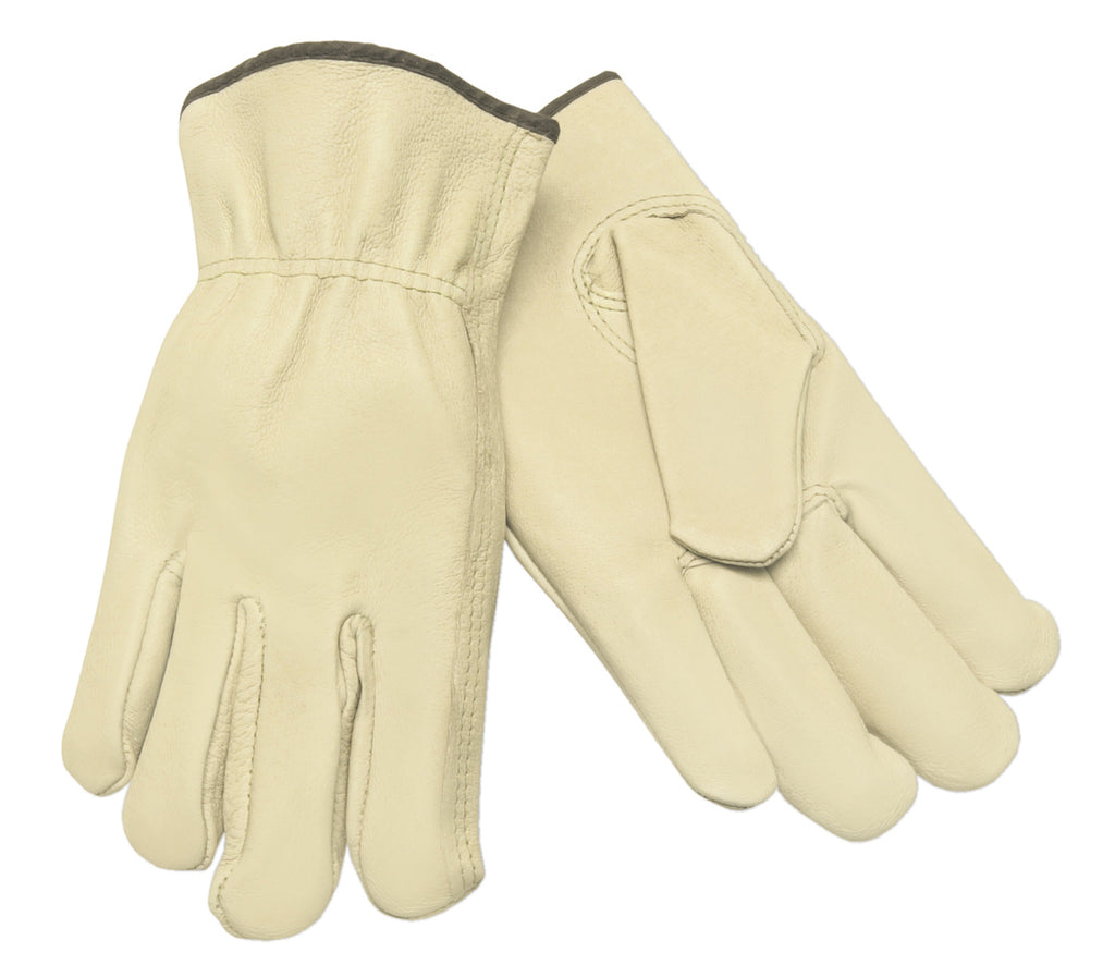 MCR Safety® Pigskin Leather Drivers, Keystone Thumbs - Dozen - 3401
