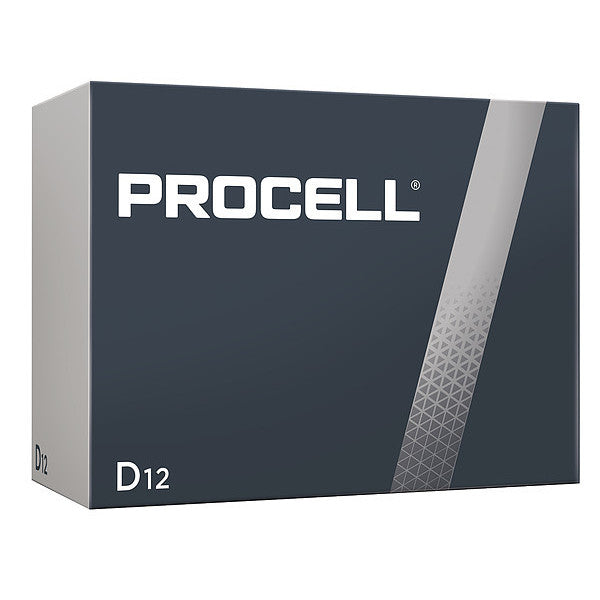 Duracell Procell Battery, Non-Rechargeable Alkaline, 1.5 V, D - 12 pack
