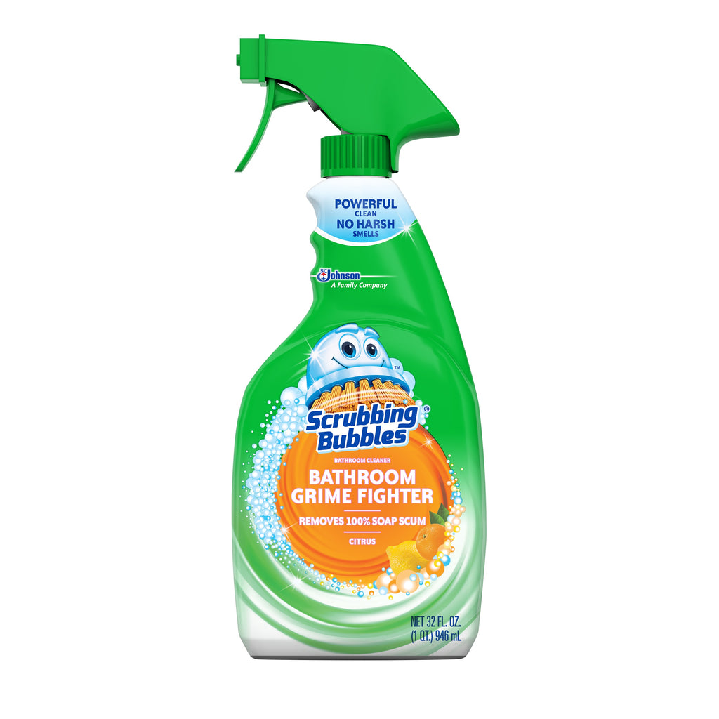 Scrubbing Bubbles Bathroom Cleaner, 32 oz. Trigger Spray Bottle, Fresh Citrus Foam, Ready To Use, 8 PK